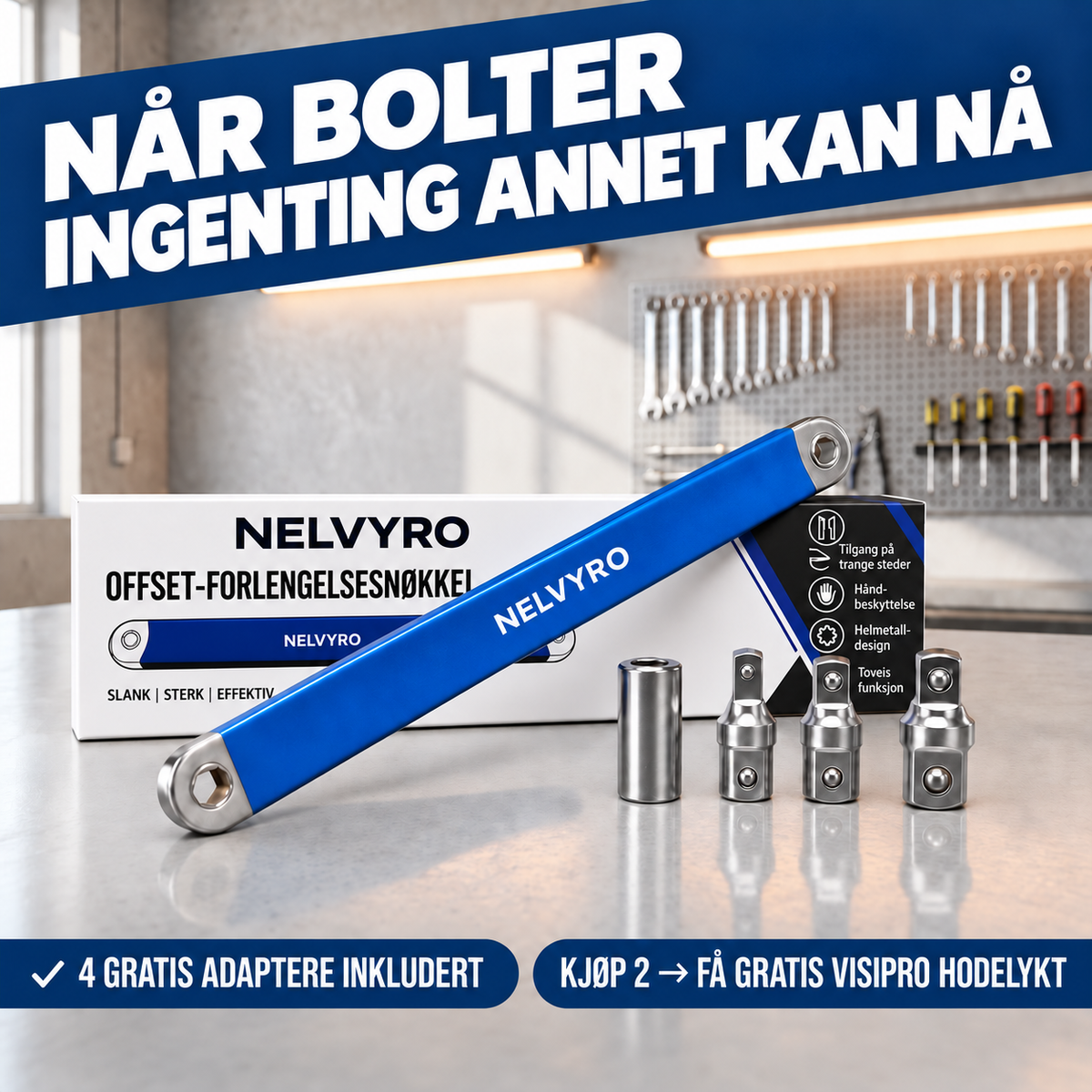 Nelvyro™ – Nå boltene du ellers ikke kommer til